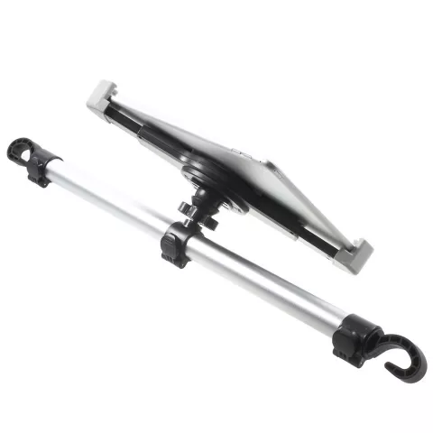 Support universel compatible avec tablette iPad, pince pour appui-t&ecirc;te de voiture, aluminium rotatif &agrave; 360 degr&eacute;s