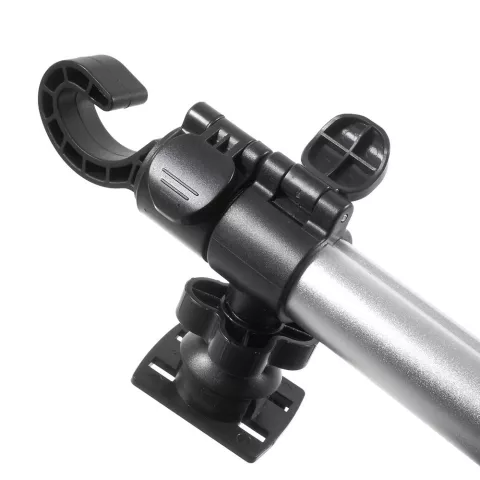 Support universel compatible avec tablette iPad, pince pour appui-t&ecirc;te de voiture, aluminium rotatif &agrave; 360 degr&eacute;s