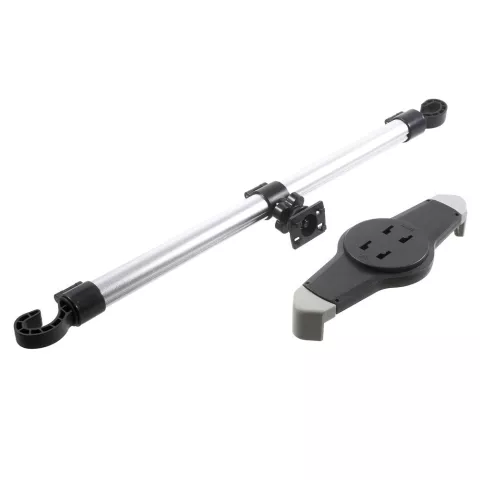 Support universel compatible avec tablette iPad, pince pour appui-t&ecirc;te de voiture, aluminium rotatif &agrave; 360 degr&eacute;s
