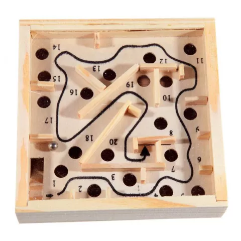 Puzzle marbre en bois - Maze Maze Balance