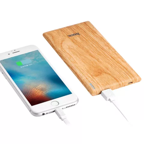 Hoco B10 Powerbank motif bois - 7000mAh - Chargeur rapide Quick Charge