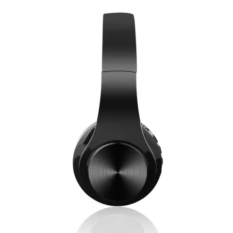 BTH-818 Casque d&#039;&eacute;coute st&eacute;r&eacute;o sans fil Bluetooth sans fil - Microphone noir