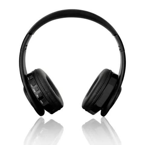 BTH-818 Casque d&#039;&eacute;coute st&eacute;r&eacute;o sans fil Bluetooth sans fil - Microphone noir