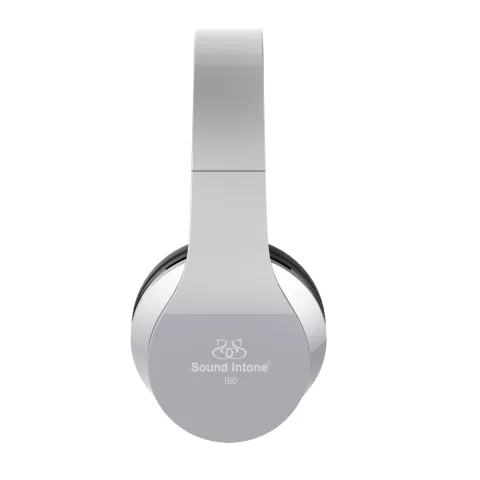 Casque d&#039;&eacute;coute st&eacute;r&eacute;o filaire i60 - Microphone argent m&eacute;tallique