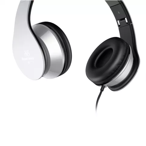 Casque st&eacute;r&eacute;o filaire supra-auriculaire i60 - Microphone Argent M&eacute;tallis&eacute;