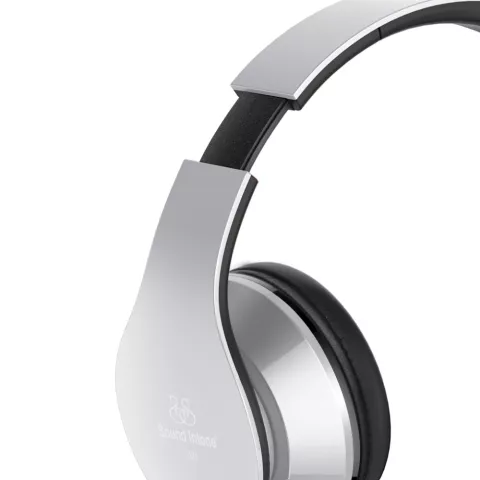 Casque st&eacute;r&eacute;o filaire supra-auriculaire i60 - Microphone Argent M&eacute;tallis&eacute;