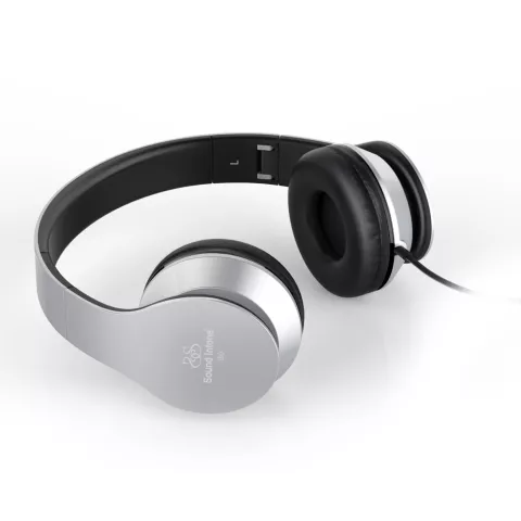 Casque st&eacute;r&eacute;o filaire supra-auriculaire i60 - Microphone Argent M&eacute;tallis&eacute;