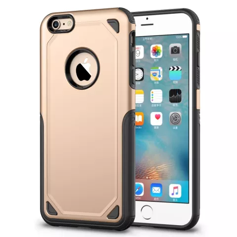 Coque iPhone 6 6s Pro Armor Shockproof - Etui de protection Or - Extra Protection or