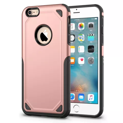Coque iPhone 6 6s Pro Armor Shockproof - Housse de protection Rose - Extra Protection