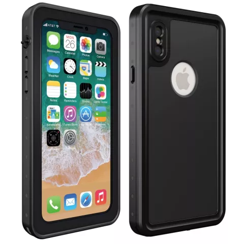 Coque &eacute;tanche compatible avec iPhone X XS Coque &eacute;tanche IP68 - Noir - Jusqu&#039;&agrave; 2 m&egrave;tres sous l&#039;eau