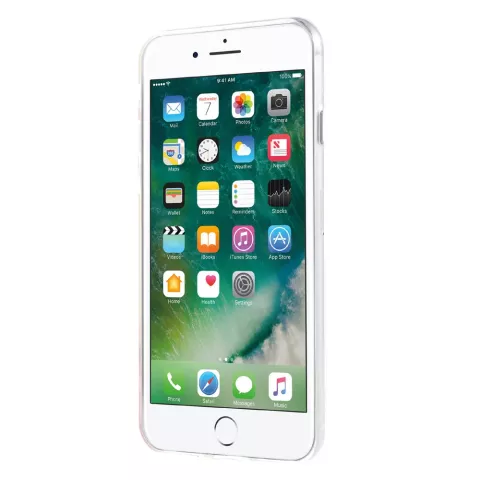 Plume Dreamcatcher Transparente la coque TPU compatible avec iPhone 7 8 SE 2020 SE 2022 - Bleu Violet