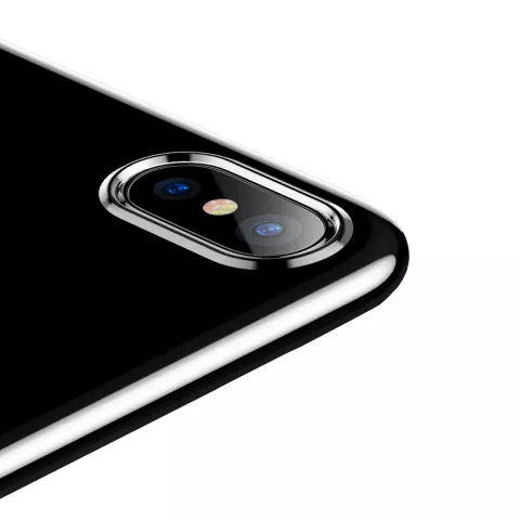 Baseus Simple Series transparent la coque compatible avec iPhone X XS - Transparent