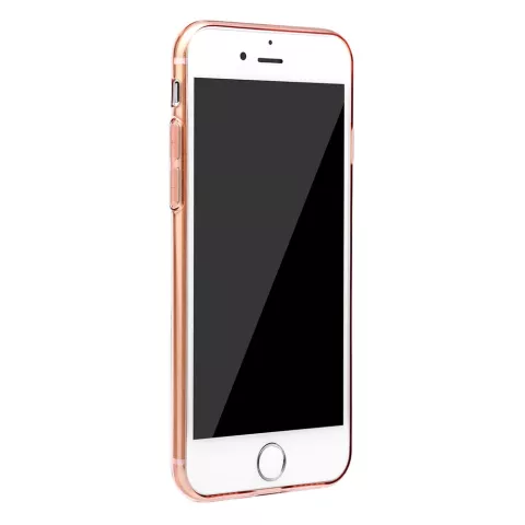 Coque Baseus Simple Series transparente compatible avec iPhone 7 8 SE 2020 SE 2022 - Rose Clair