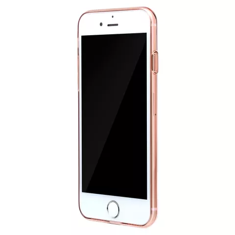 Coque Baseus Simple Series transparente compatible avec iPhone 7 8 SE 2020 SE 2022 - Rose Clair