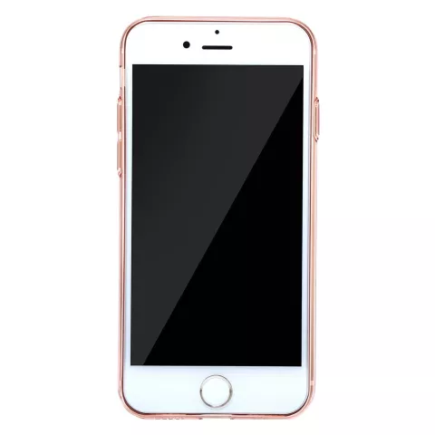 Coque Baseus Simple Series transparente compatible avec iPhone 7 8 SE 2020 SE 2022 - Rose Clair