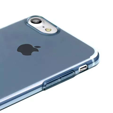 Coque Baseus Simple Series transparente compatible avec iPhone 7 8 SE 2020 SE 2022 - Bleu
