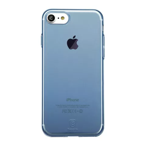 Coque Baseus Simple Series transparente compatible avec iPhone 7 8 SE 2020 SE 2022 - Bleu