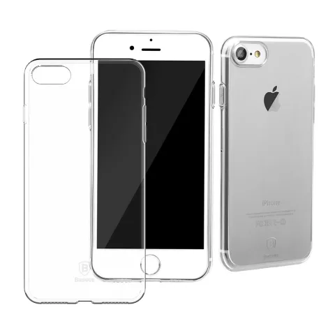 Coque Baseus Simple Series transparente compatible avec iPhone 7 8 SE 2020 SE 2022 - Transparente