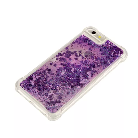 Coque TPU Glitter la coque compatible avec iPhone 6 6s 7 8 SE 2020 SE 2022 - Violet