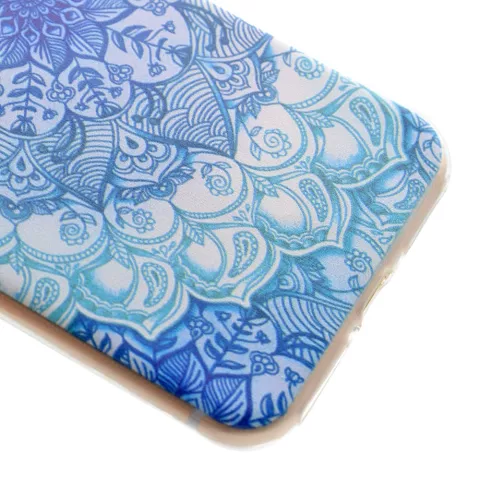 Coque Mandala TPU compatible avec iPhone 7 8 SE 2020 SE 2022 - D&eacute;coration Bleu