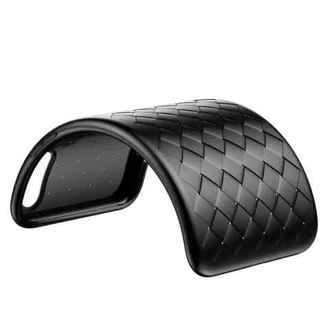 Baseus Weaving Case Coque en TPU tiss&eacute;e compatible avec iPhone X XS - Noir
