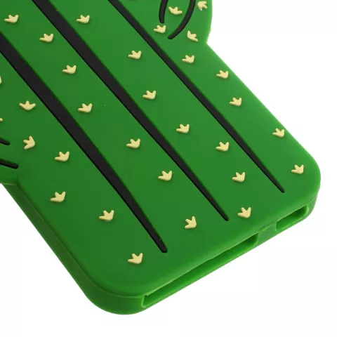 Coque en silicone cactus 3D compatible avec iPhone 6 Plus 6s Plus - Vert