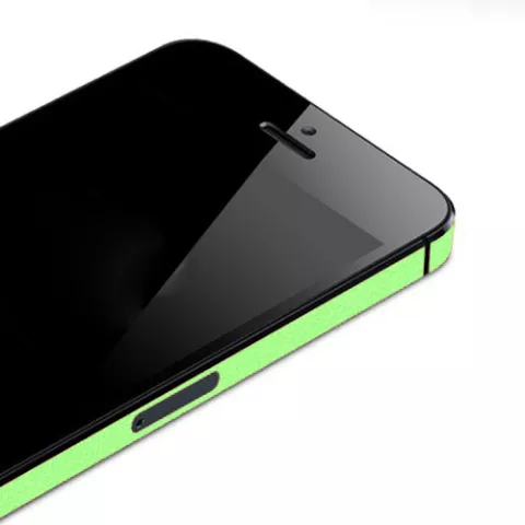 Autocollant de pare-chocs compatible avec iPhone 5 5s SE 2016 Decor Color Edge Skin - Vert