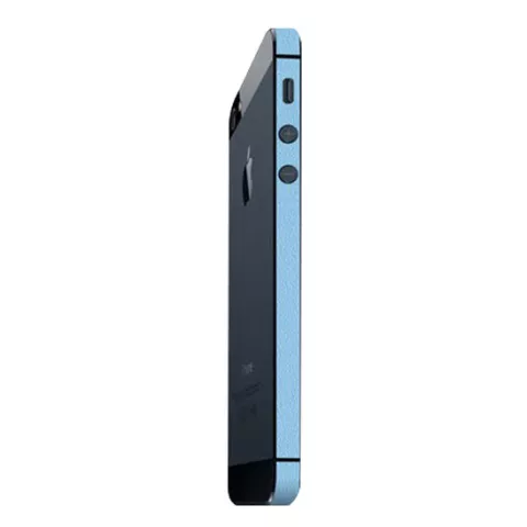 Autocollant de pare-chocs compatible avec iPhone 5 5s SE 2016 Decor Color Edge Skin - Bleu clair