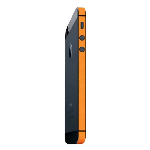 Autocollant de pare-chocs compatible avec iPhone 5 5s SE 2016 Decor Color Edge Skin - Orange