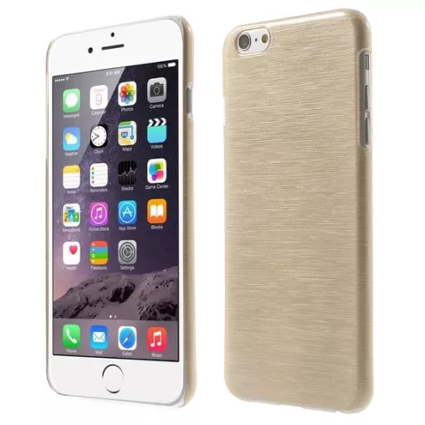 &Eacute;tui rigide bross&eacute; pour iPhone 6 6s - Beige