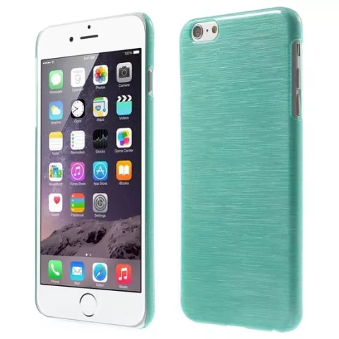 &Eacute;tui rigide bross&eacute; pour iPhone 6 6s - Bleu