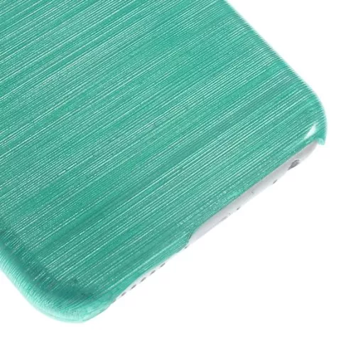 Coque rigide bross&eacute;e compatible avec iPhone 6 6s - Bleu