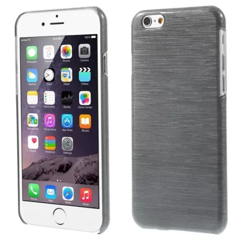 &Eacute;tui rigide bross&eacute; pour iPhone 6 6s - Gris