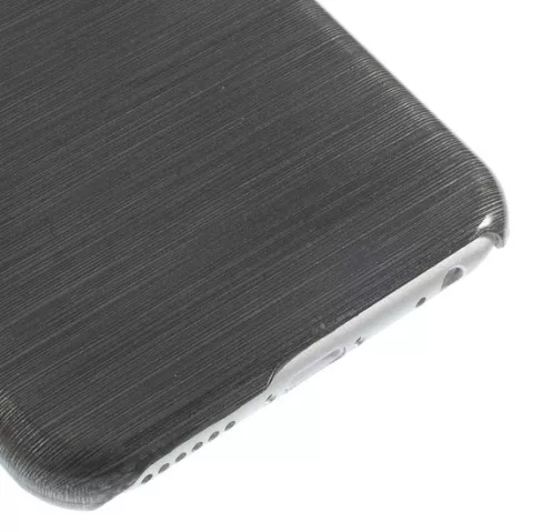 Coque rigide bross&eacute;e compatible avec iPhone 6 6s - Gris