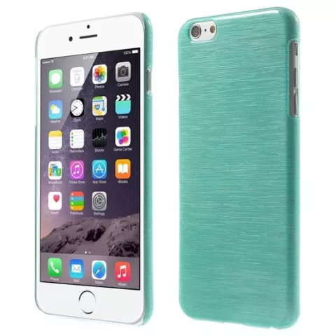 Coque rigide bross&eacute;e la coque compatible avec iPhone 6 Plus 6s Plus - Bleu