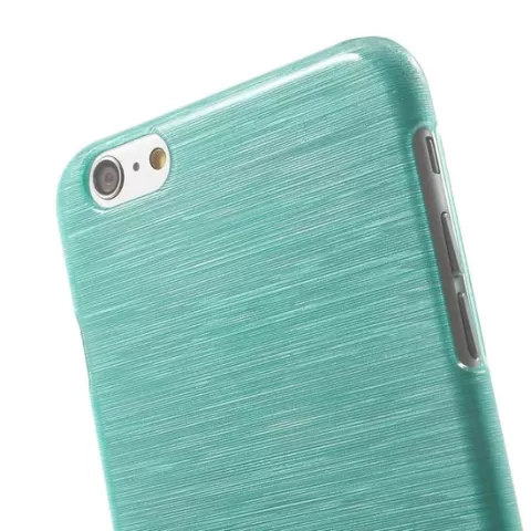 Coque rigide bross&eacute;e la coque compatible avec iPhone 6 Plus 6s Plus - Bleu