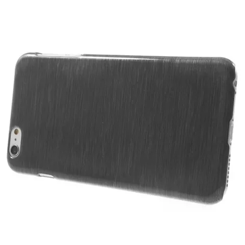 Coque rigide bross&eacute;e la coque compatible avec iPhone 6 Plus 6s Plus - Gris