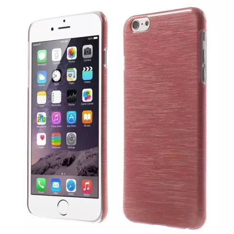 Coque iPhone 6 Plus 6s Plus Hardcase Bross&eacute;e - Rouge