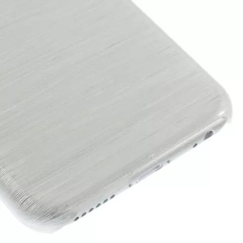 Coque rigide bross&eacute;e la coque compatible avec iPhone 6 Plus 6s Plus - Blanc