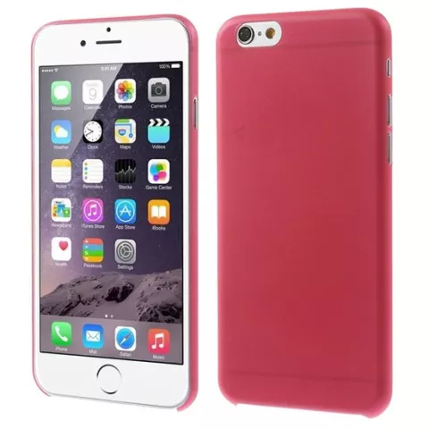 Ultra fine et robuste de 0,3 mm d&#039;&eacute;paisseur coques adapt&eacute;e aux iPhone 6 6s - Rouge