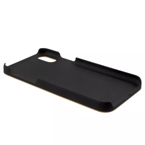 &Eacute;tui en bois de bambou &eacute;tui compatible avec iPhone X XS - Bois v&eacute;ritable