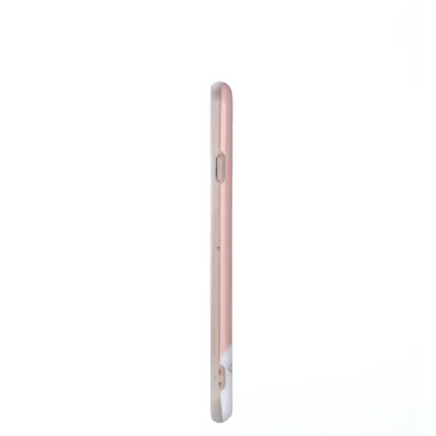 Coque iPhone 6 6s Gold Pineapple Marble Case - Or blanc rose