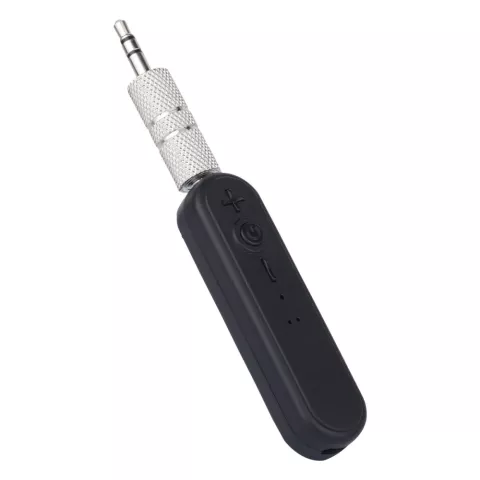 Clip r&eacute;cepteur sans fil AUX musique mains libres - R&eacute;cepteur sans fil noir - Bluetooth 4.1