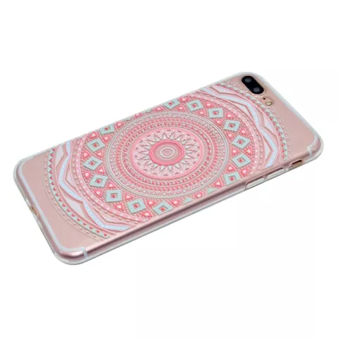 Coque Mandala Coque en TPU compatible avec iPhone 7 Plus 8 Plus - Pastel
