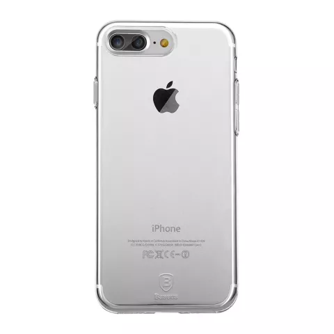 Coque transparente Baseus Simple Series compatible avec iPhone 7 Plus 8 Plus - Transparente