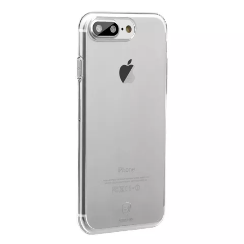 Coque transparente Baseus Simple Series compatible avec iPhone 7 Plus 8 Plus - Transparente