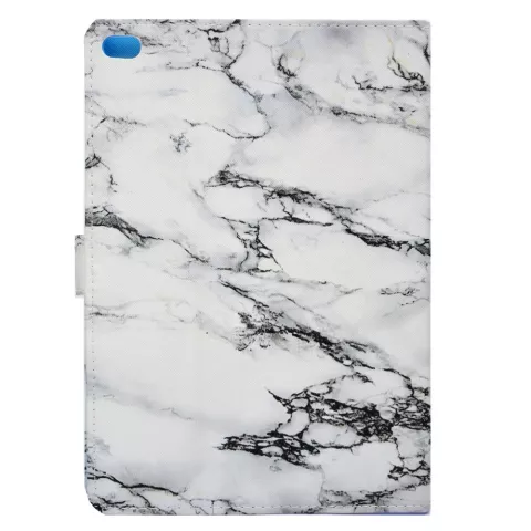 &Eacute;tui en marbre &agrave; couverture en marbre compatible avec iPad 2017 2018 - Blanc Gris