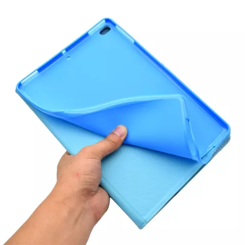 &Eacute;tui en marbre &agrave; couverture en marbre compatible avec iPad 2017 2018 - Blanc Gris