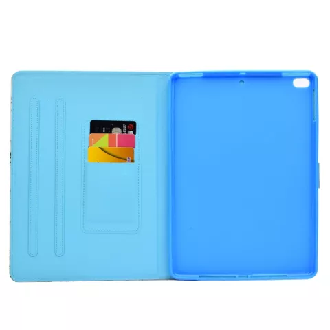 &Eacute;tui en marbre &agrave; couverture en marbre compatible avec iPad 2017 2018 - Blanc Gris