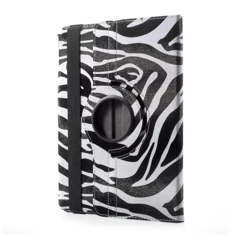 Coque standard Zebra Rotating Cover pour iPad 2017 2018 - Noir Blanc